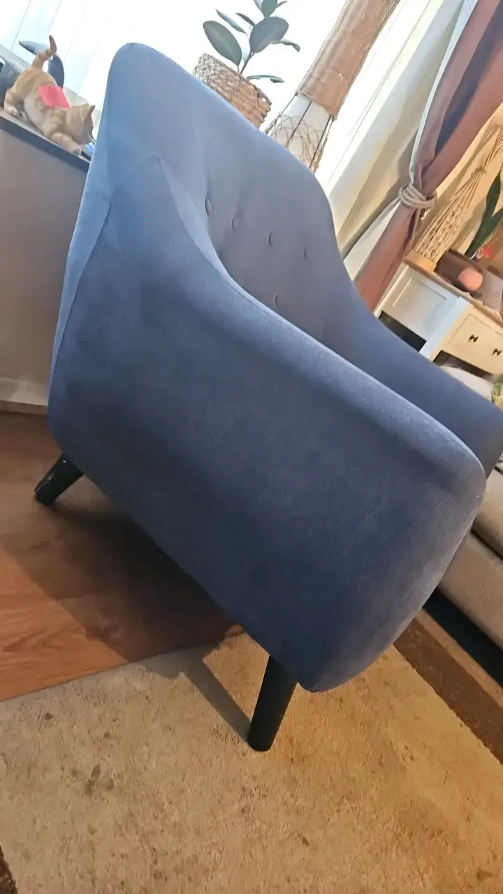 Sillón individual azul moderno - 2