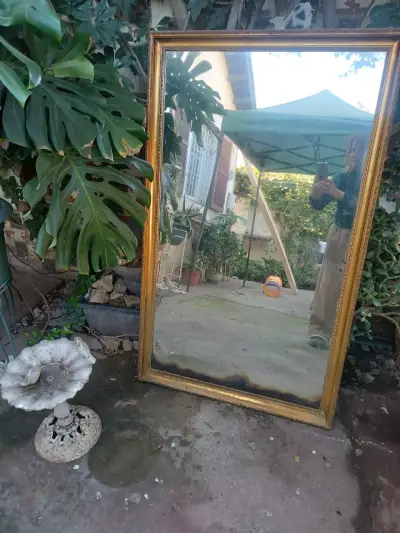 Vendo gran marco dorado antiguo - miniatura 6