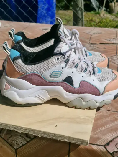 Zapatillas deportivas Skechers multicolor para mujer - miniatura 3