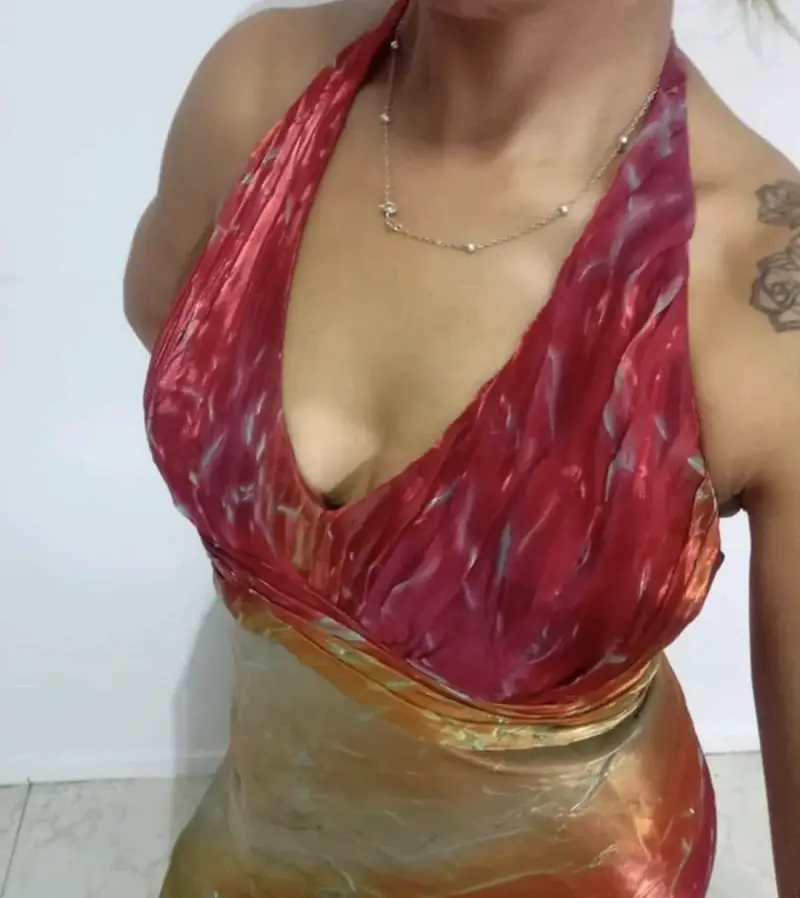 Vestido largo de fiesta multicolor - 4