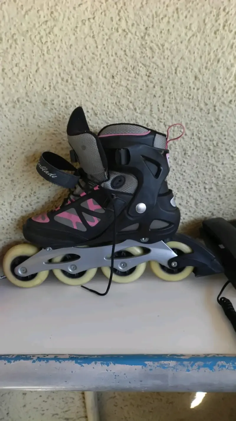 Patines en línea Rollerblade negro con rosados - 1
