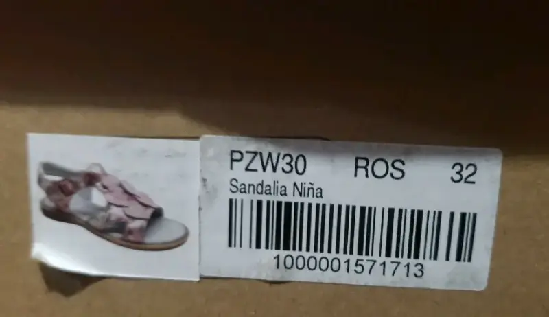 Sandalias infantiles rosas con diseño floral pilin - 5