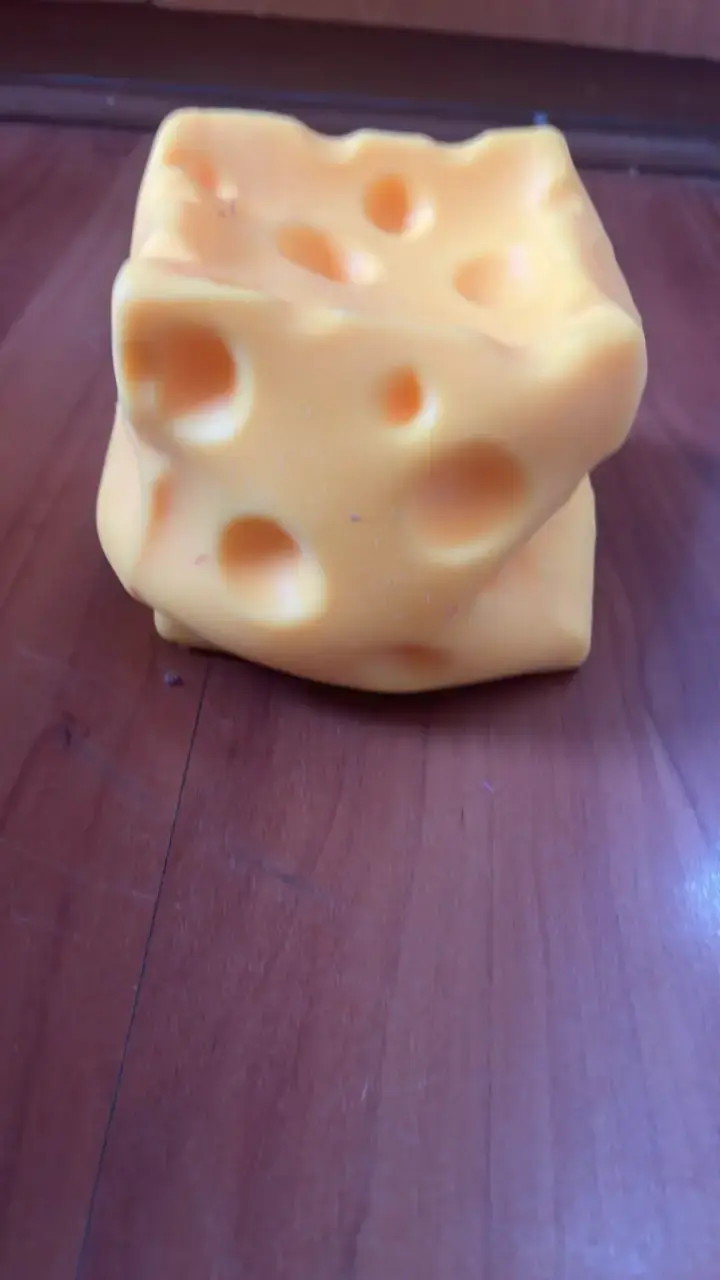 Juguete antiestrés de espuma en forma de queso