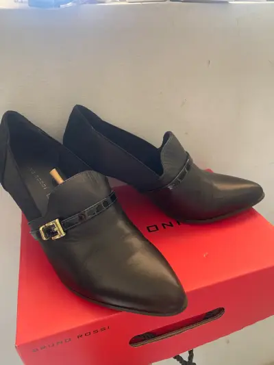 Zapatos de Tacón Negro Bruno Rossi Elegantes - miniatura 2