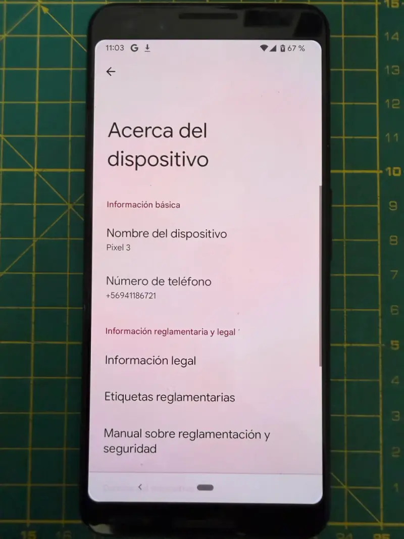 Smartphone Google Pixel 3 64Gb con detalles - 3