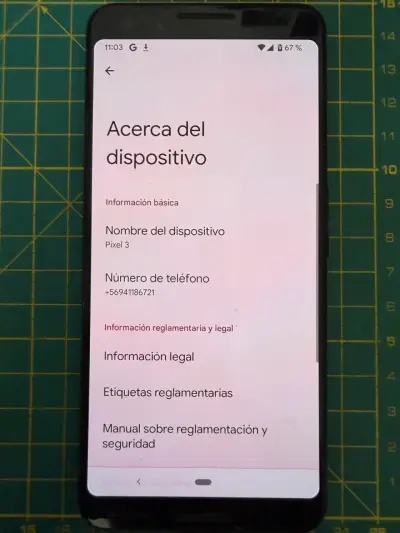 Smartphone Google Pixel 3 64Gb con detalles - miniatura 3