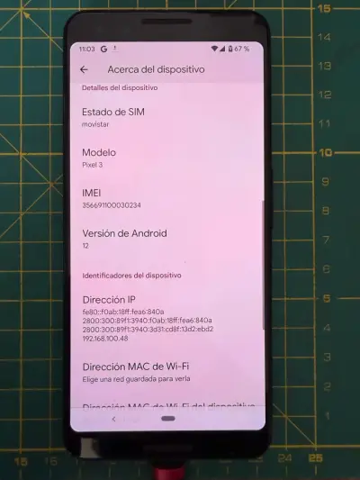 Smartphone Google Pixel 3 64Gb con detalles - miniatura 4