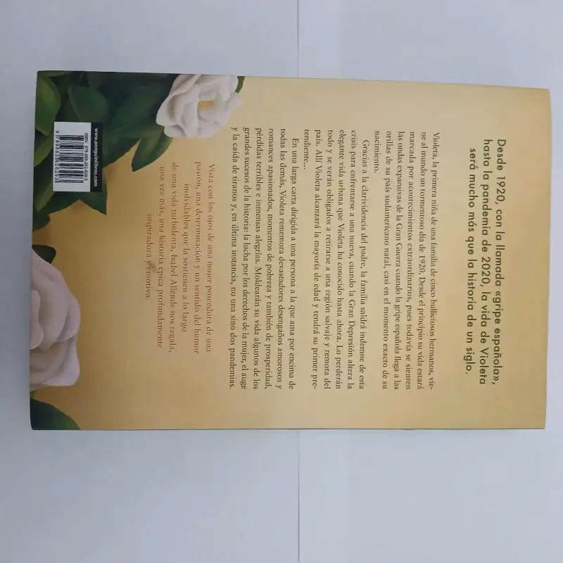 Libro 'Violeta' de Isabel Allende en buen estado - 3