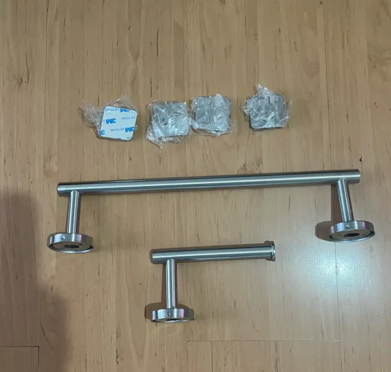 Set de barras de acero inoxidable para baño - 2