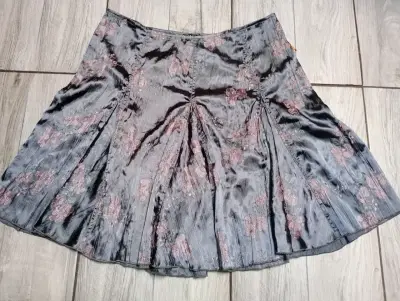 Falda plisada floral gris Rampage - miniatura 1