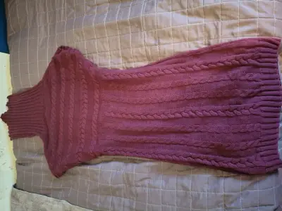 Vestido de punto burdeos Arrow XL - miniatura 1