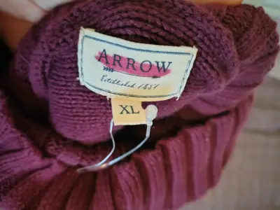 Vestido de punto burdeos Arrow XL - miniatura 2