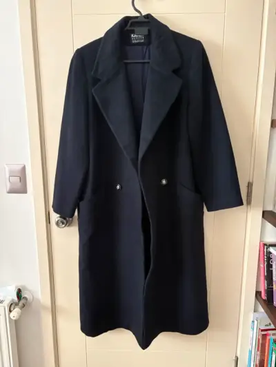 Abrigo azul largo para mujer Kenneth Cole - miniatura 3