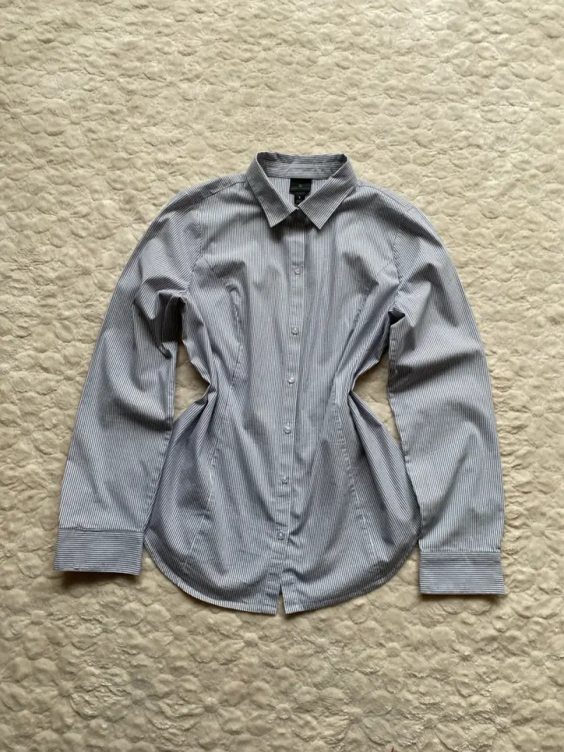 Camisa de rayas blanco y azul para mujer