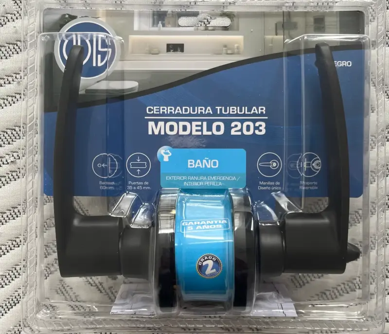 Cerradura tubular Odis modelo 203 para baño - 1