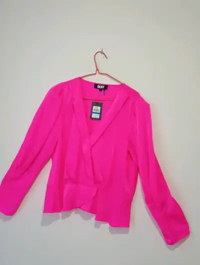 Blusa Fucsia DKNY de Manga Larga - miniatura 1