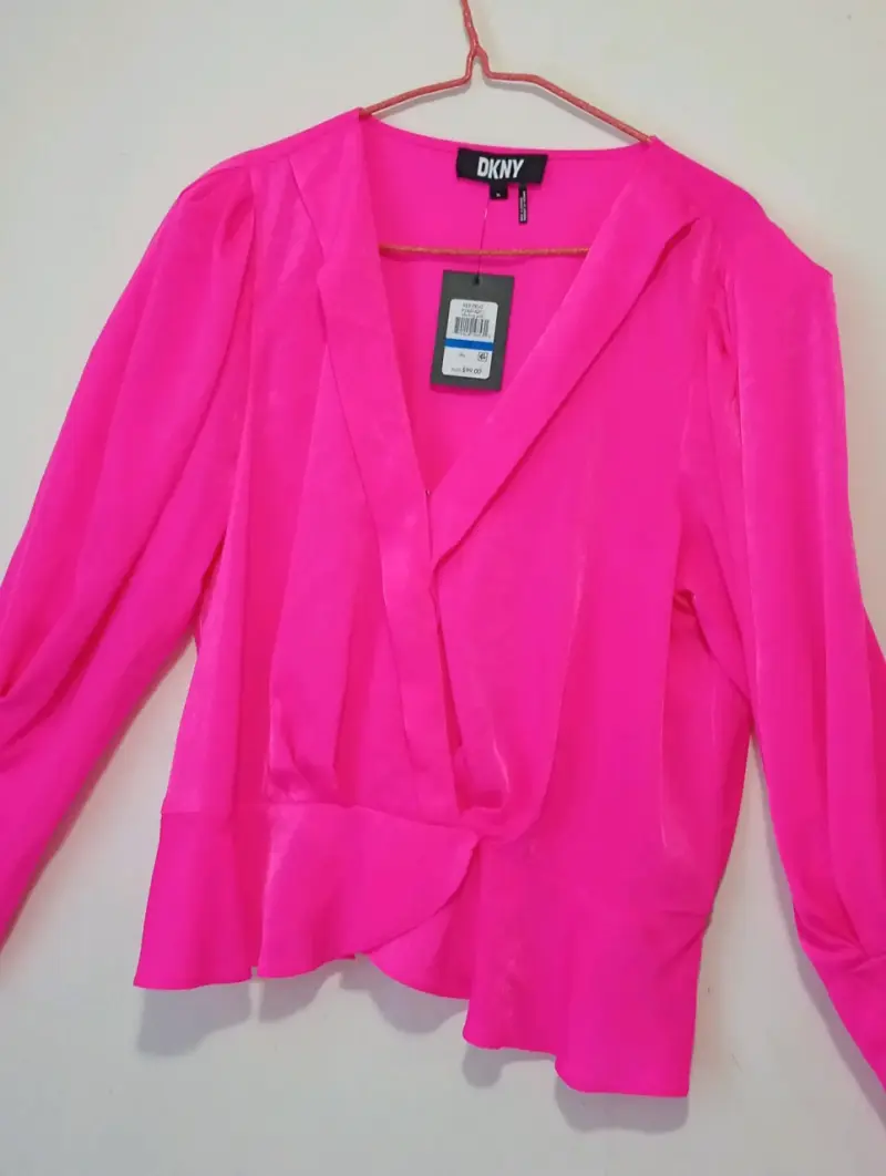 Blusa Fucsia DKNY de Manga Larga - 2