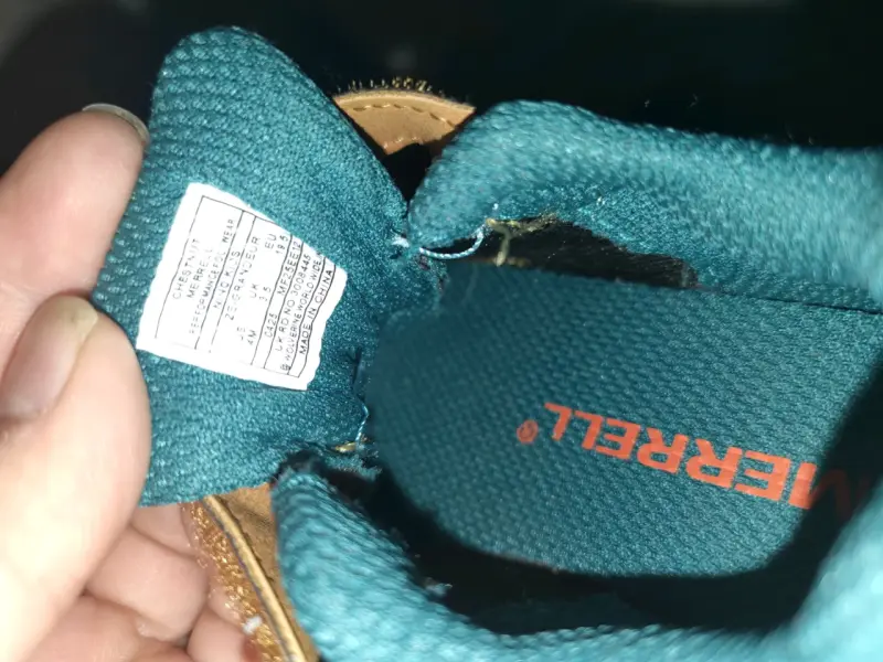 Zapatillas infantiles Merrell marrón y verde - 3