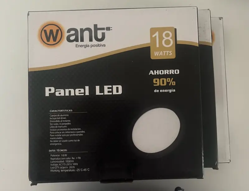Panel LED 18W Ant ahorro de energía - 2