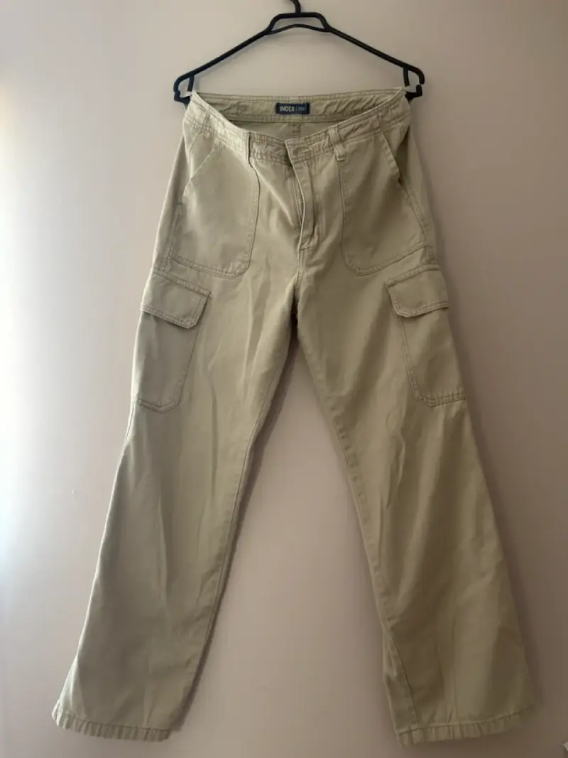 Pantalones cargo beige Index talla 40 - 1