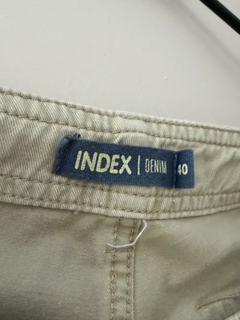 Pantalones cargo beige Index talla 40 - 2