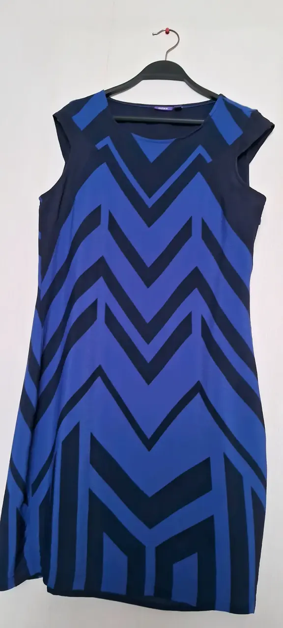 Vestido azul sin mangas elegante - 2