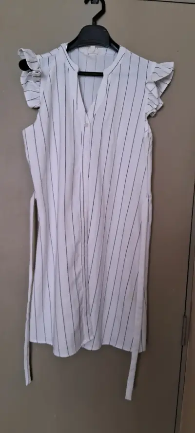 Vestido azul sin mangas elegante - miniatura 5