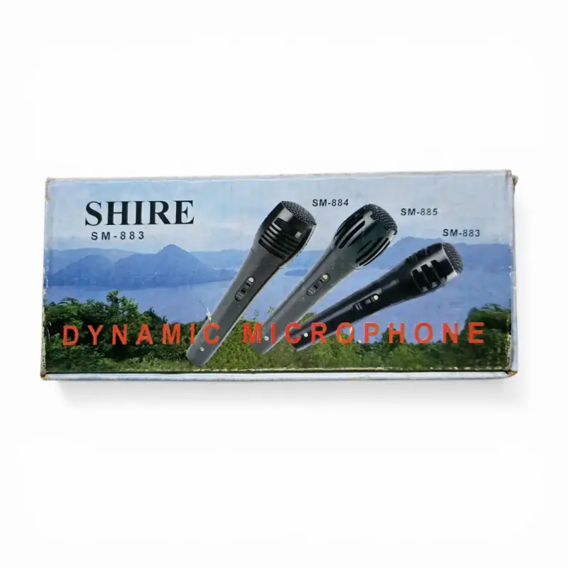 Micrófono dinámico Shire SM-888 plateado - 2