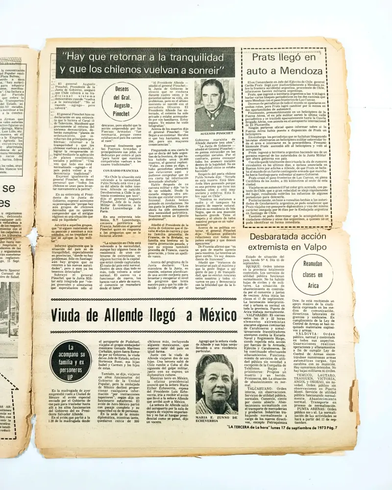 3ra de la hora (La Tercera), 17 de septiembre 1973 - 3