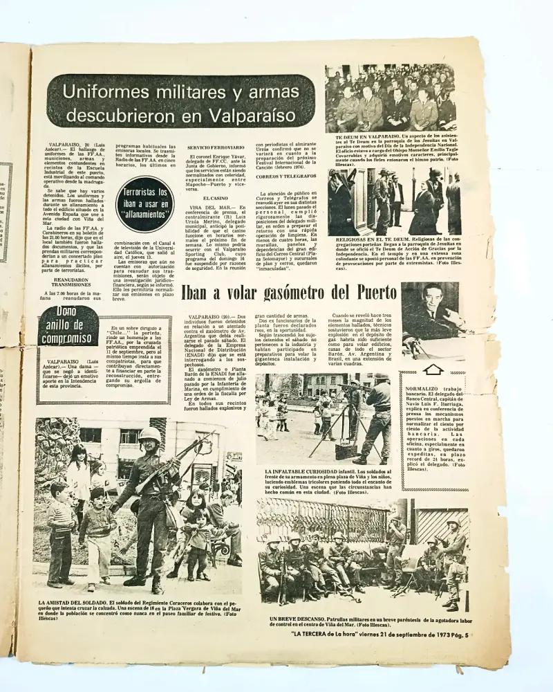 3ra de la hora (La Tercera), 21 de septiembre 1973 - 2