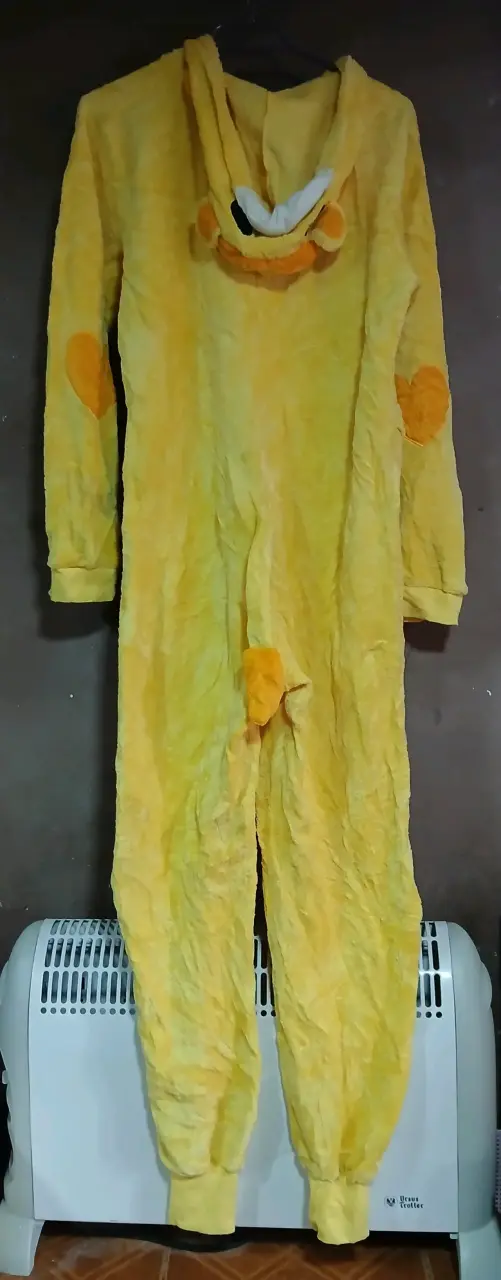 Pijama enterizo de león amarillo talla L - 2