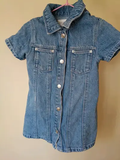 Vestido de mezclilla para niña Zara talla 2 años - miniatura 1