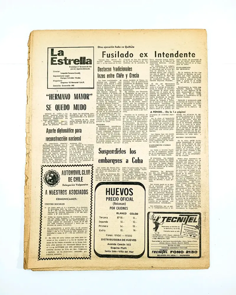 La Estrella de Valparaíso, 27 de septiembre 1973. - 3