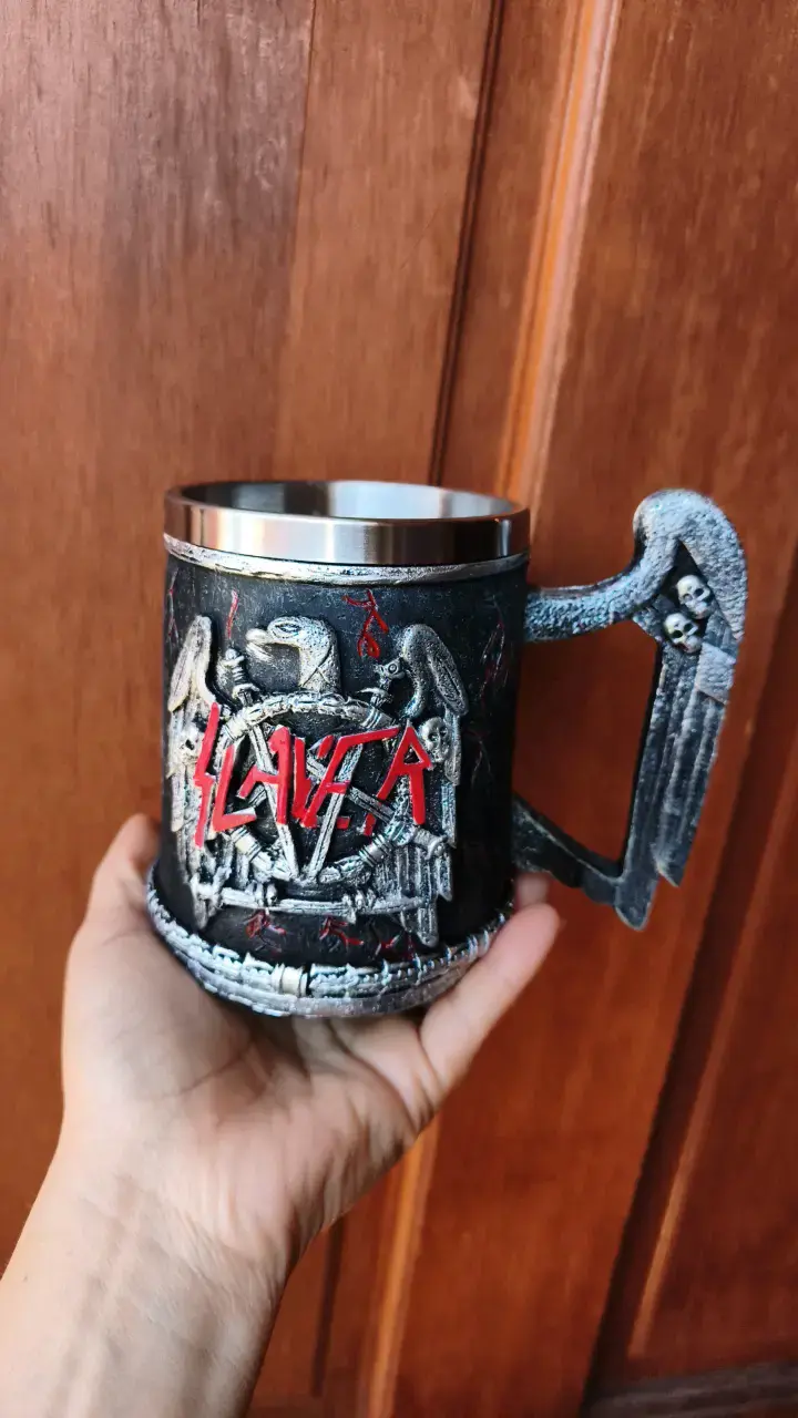 Taza decorativa Slayer con diseño gótico - 5