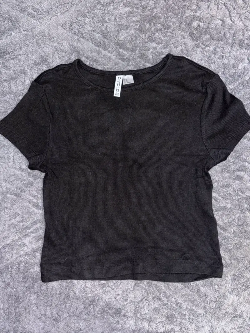 Polera negra básica de mujer Cndirect - 1