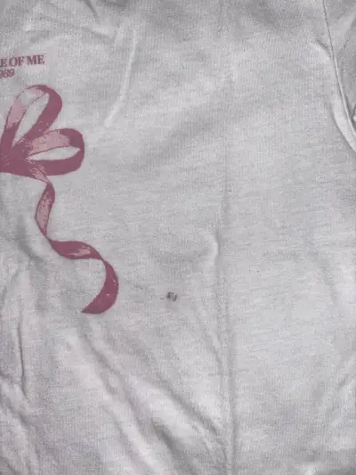Polera Blanca H&M Divided con Estampado de Lazo - miniatura 2