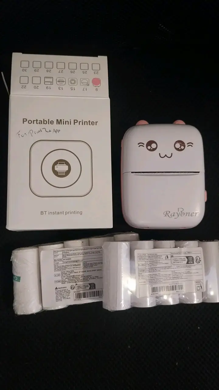 Impresora portátil mini Rayoner con papel térmico