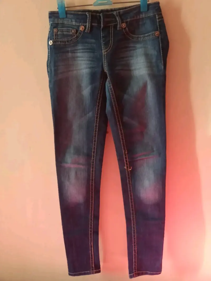 Jeans de mezclilla para mujer estilo acampanado - 3