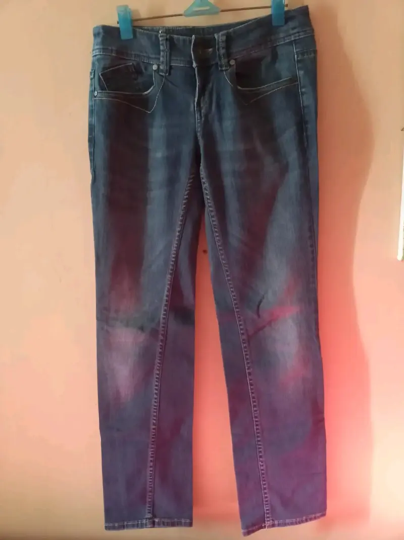 Jeans de mezclilla para mujer estilo acampanado - 4