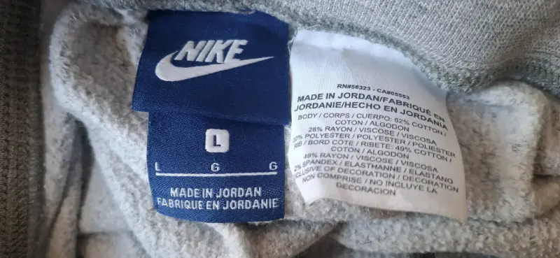 Buzo deportivo gris Nike talla L Niño (12-14) - 2