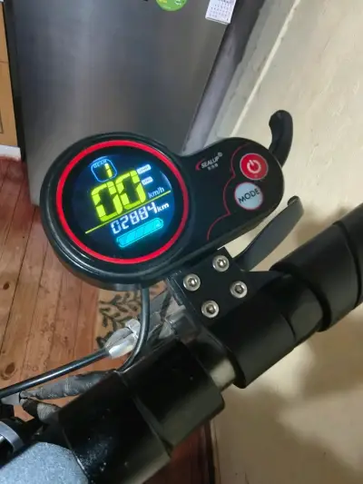 Scooter eléctrico plegable con luz LED - miniatura 5