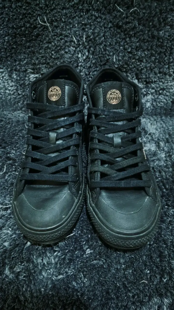 Zapatillas negras de cuero talla 38 - 2