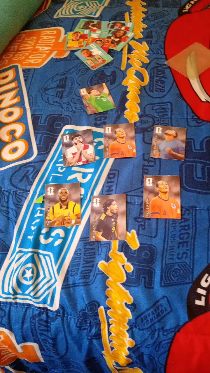 Colección de láminas de fútbol variadas