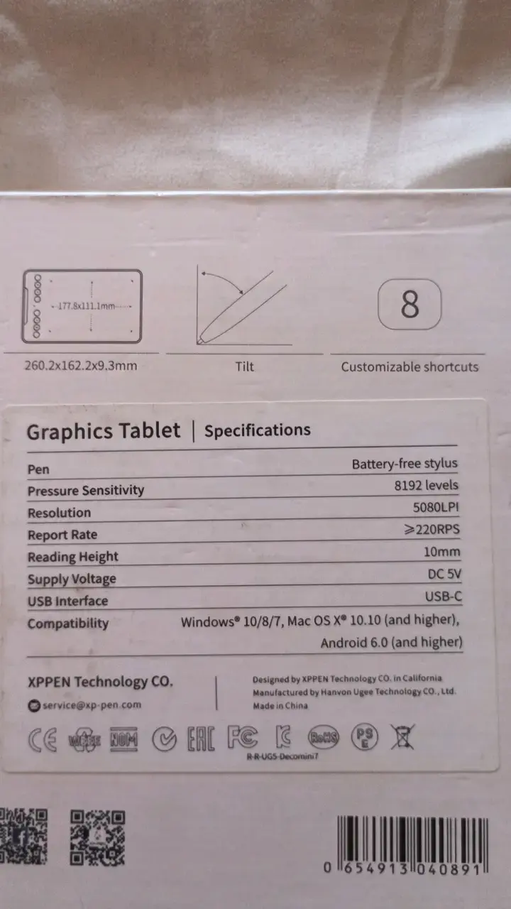 Tableta gráfica xp-pen deco mini 7 - 3
