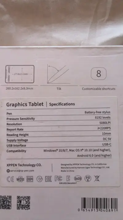 Tableta gráfica xp-pen deco mini 7 - miniatura 3