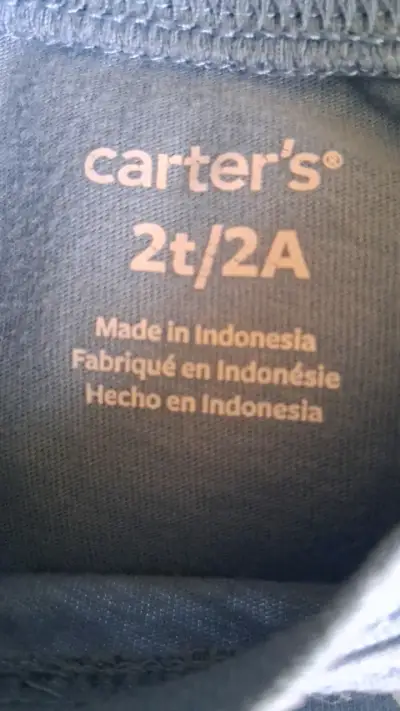 Polera manga larga azul para niño Carter's - miniatura 3