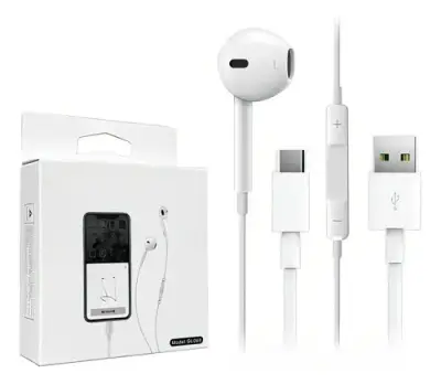 Auriculares USB-C con control de volumen - miniatura 1