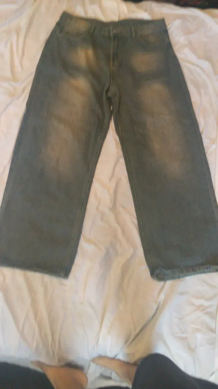 Baggy Jeans anchos de mezclilla para hombre - 1