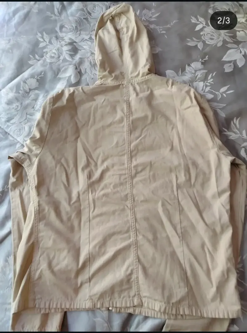 Chaqueta beige con capucha Tex - 2