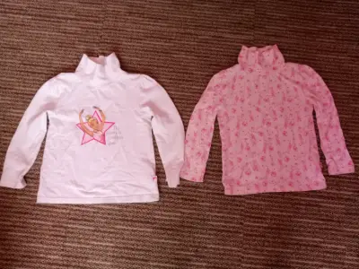 Poleras de niña Barbie con cuello alto talla 6 - miniatura 1